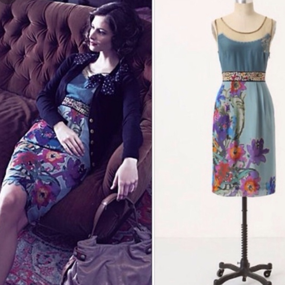 Anthropologie Floreat 'Manor Gates' dress. Size 0.